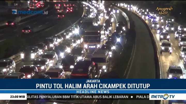 Pintu Tol Halim Arah Cikampek Ditutup Sementara