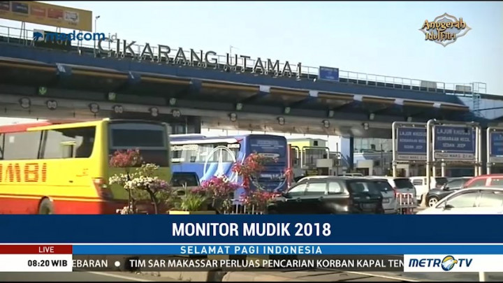 Arus Lalin di GT Cikarang Utama Ramai Lancar