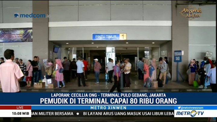 Arus Balik Mulai Terlihat di Terminal Pulogebang