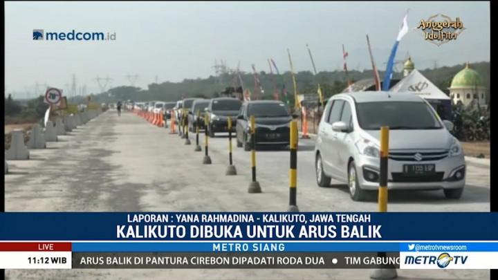 Arus Lalu Lintas di Jembatan Kalikuto Padat