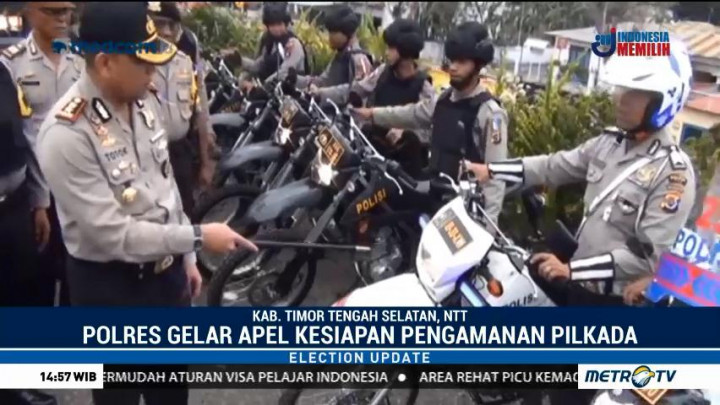 Polres Timor Tengah Selatan Gelar Apel Kesiapan Pilkada