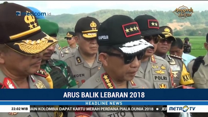 Kapolri Pantau Arus Balik di Jalur Pantura