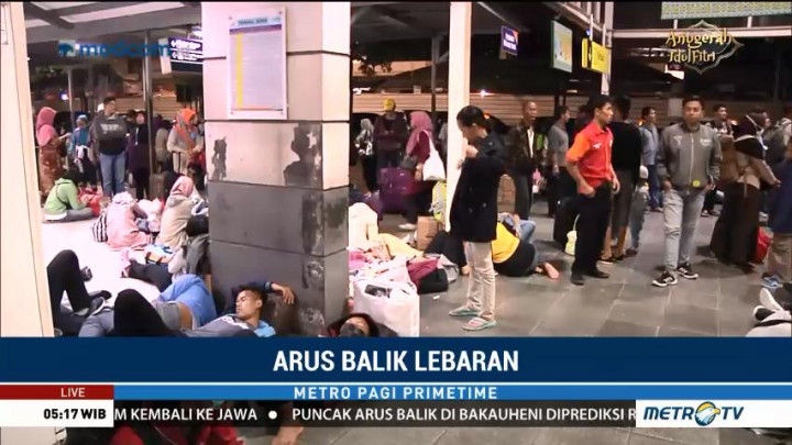 Puncak Arus Balik Belum Terjadi di Stasiun Pasar Senen