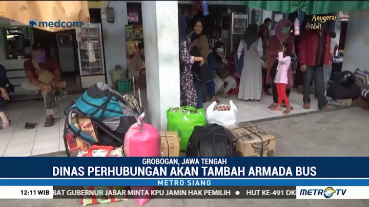 Arus Balik, Penumpang Bus di Terminal Purwodadi Naik 400%