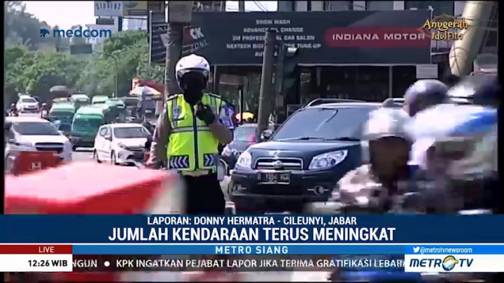 Arus Balik di Tol Cileunyi Ramai Lancar