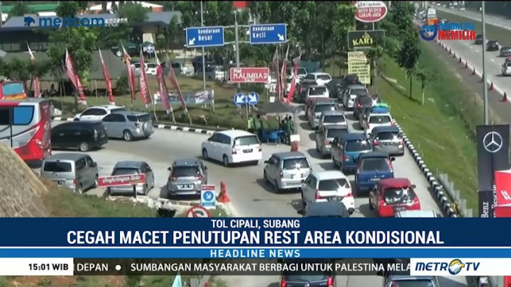 Polisi Berlakukan Buka Tutup Rest Area Tol Cipali