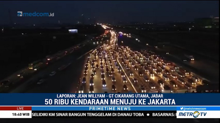 Sistem Satu Arah Diberlakukan di KM 47 Tol Cikampek