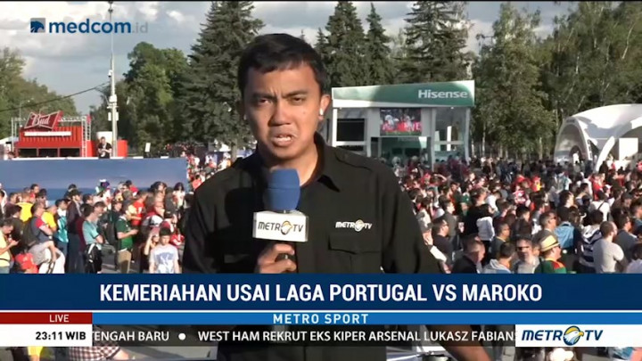 Suporter Portugal Rayakan Kemenangan
