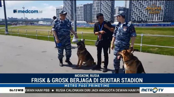 Anjing Pelacak Turut Menjaga Keamanan Piala Dunia