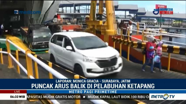 Volume Kendaraan di Pelabuhan Ketapang Terus Meningkat