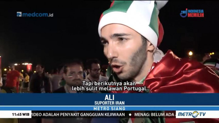 Suporter Optimis Iran Maju ke Fase Gugur