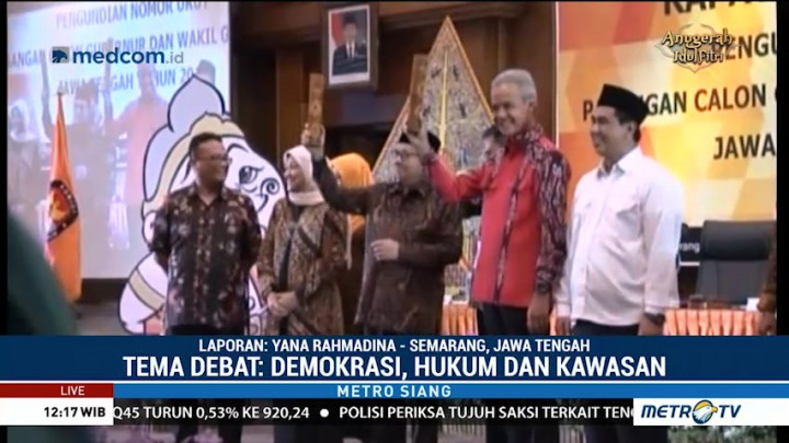 Debat Publik Terakhir Pilgub Jateng Digelar Malam Ini