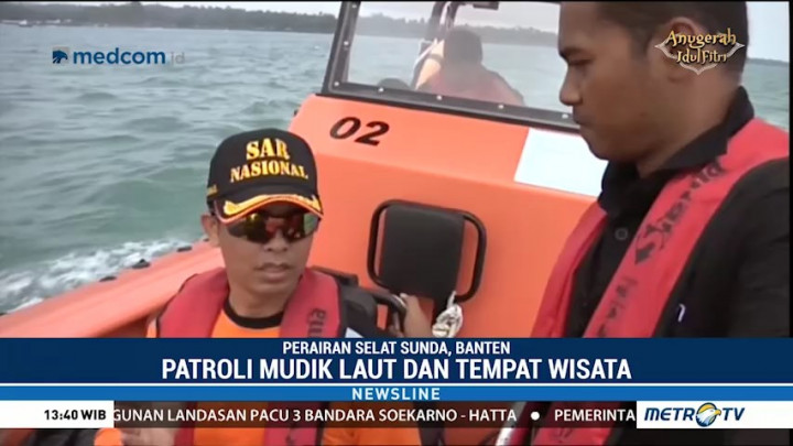 Memantau Lalu Lintas Laut Merak-Lampung bersama Basarnas