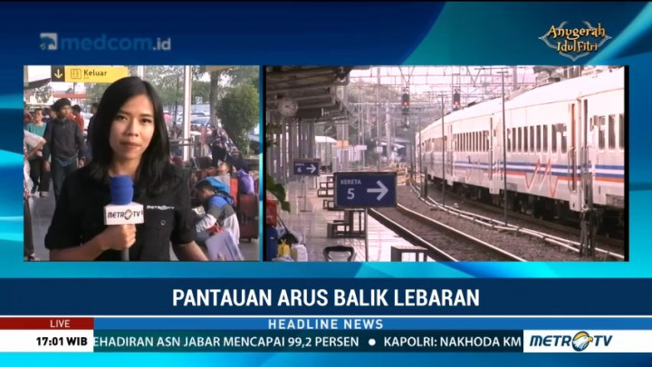 15 Ribu Pemudik Tiba di Stasiun Pasar Senen