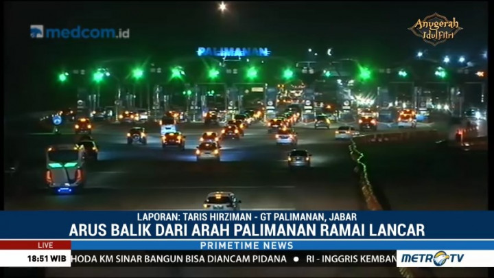 Arus Balik di Tol Cipali Ramai Lancar