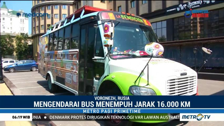 Bus Unik Suporter Meksiko