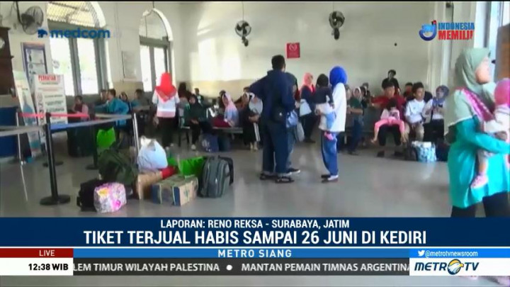 Lonjakan Penumpang Diprediksi akan Terjadi Lagi di Stasiun Besar Kediri
