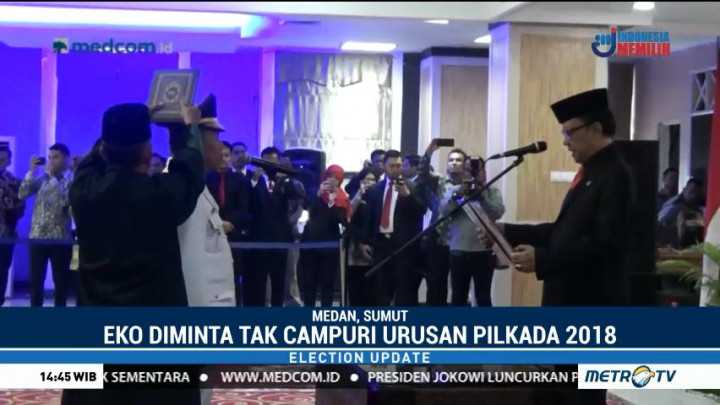 Eko Subowo Dilantik Sebagai Pj Gubernur Sumut