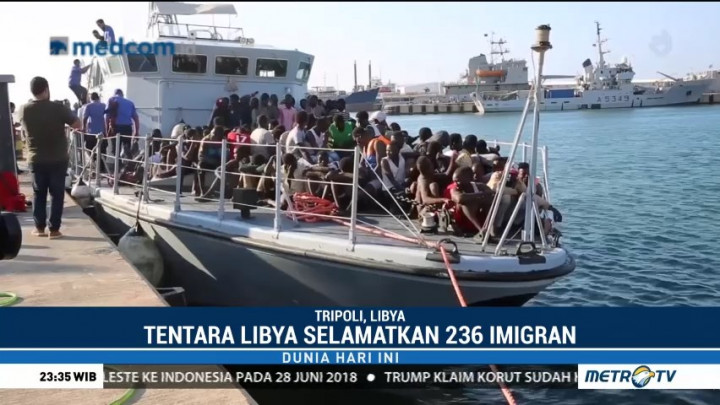 Tentara Libya Selamatkan Ratusan Imigran