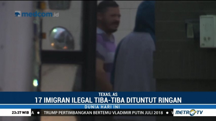 17 Imigran Ilegal di Texas Tiba-tiba Dituntut Ringan