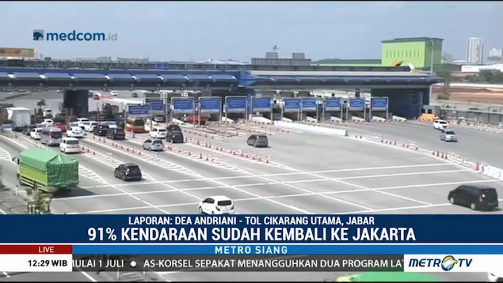 650 Ribu Kendaraan Kembali ke Jakarta Lewat GT Cikarut
