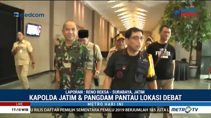 Kapolda dan Pangdam Pantau Lokasi Debat Final Pilgub Jatim