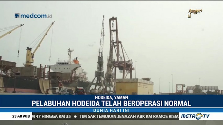 Pelabuhan Hodeida Telah Beroperasi Normal