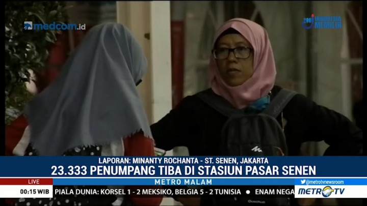 Jumlah Keberangkatan di Stasiun Pasar Senen Menurun