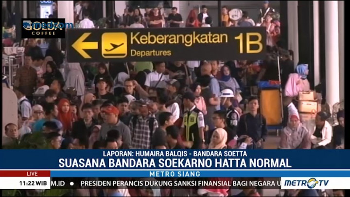 Aktivitas Penerbangan di Bandara Soetta Masih Normal