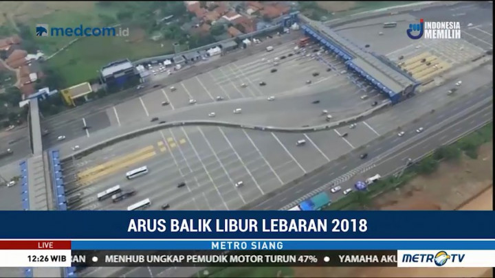 Gerbang Tol Cikarang Utama Lengang