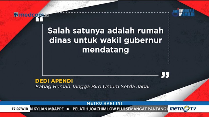 Tanggapan Pemprov Jabar Soal Penggeledahan Rumah Dinas Deddy Mizwar