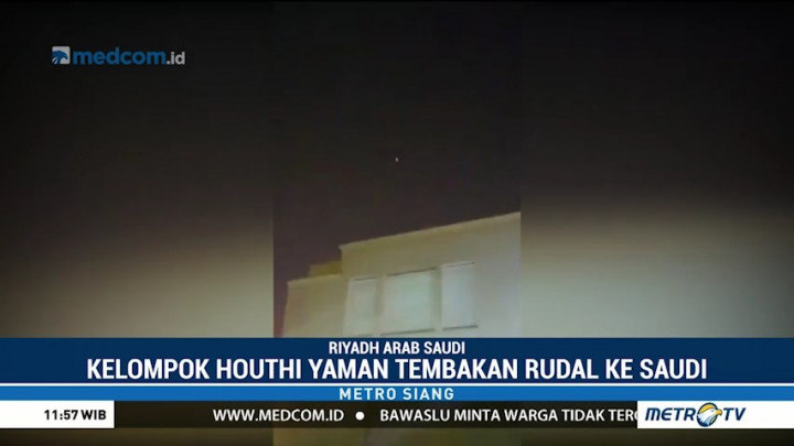 Arab Saudi Cegat Rudal Houthi ke Riyadh