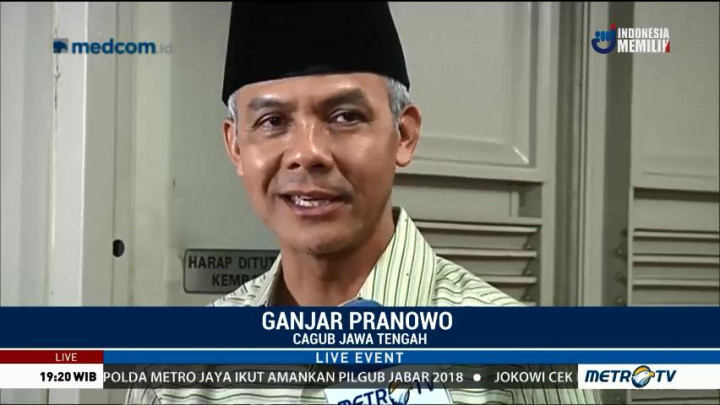 Ganjar Minta Seluruh Pendukung Datang ke TPS