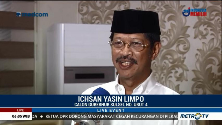Ichsan Yasin Limpo Minta Restu Orangtua Sebelum Mencoblos
