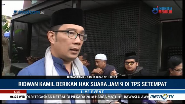 Ridwan Kamil Bakal Pakai Jersey saat <i>Nyoblos</i>