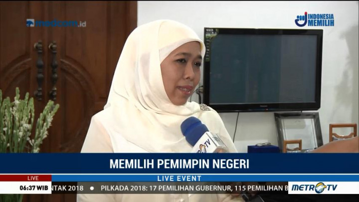 Jelang Pencoblosan, Khofifah: Bismillah Saya Siap