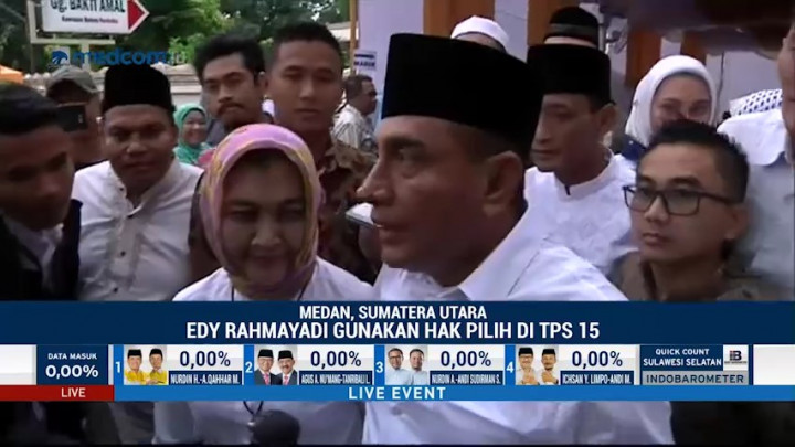 <i>Nyoblos</i>, Edy Rahmayadi: Ini Pengalaman Pertama Saya