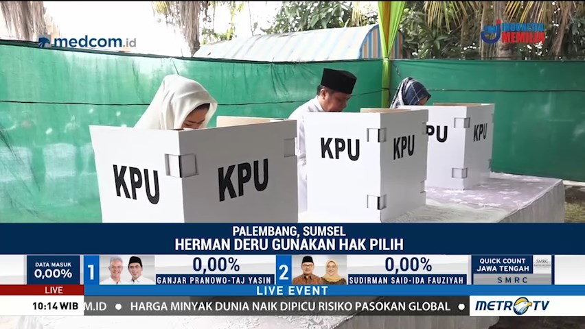 Herman Deru Gunakan Hak Pilihnya