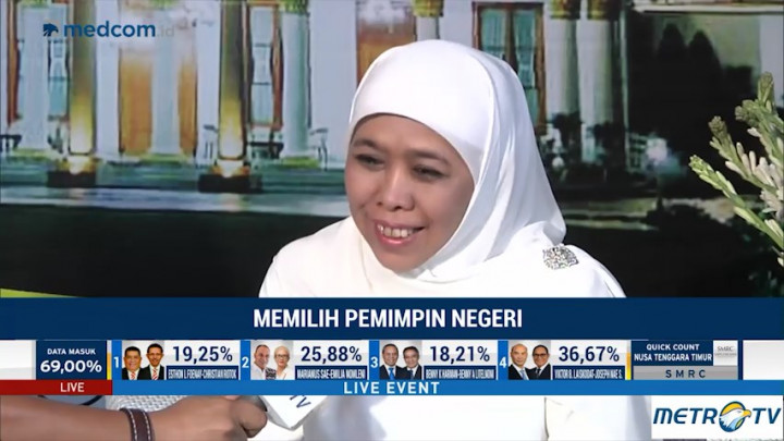 Menang <i>Quick Count</i>, Khofifah: Terima Kasih untuk Semua