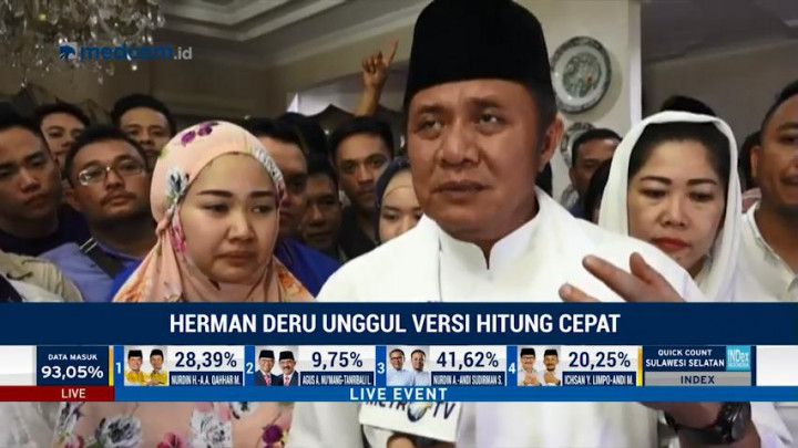 Herman Deru Bersyukur Menang Versi Hitung Cepat