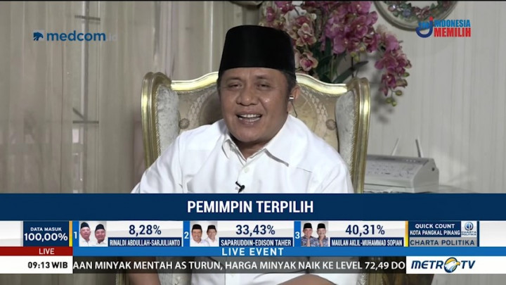 Herman Deru: Hasil <i>Real Count</i> Tak akan Berbeda Jauh dengan <i>Quick Count</i>
