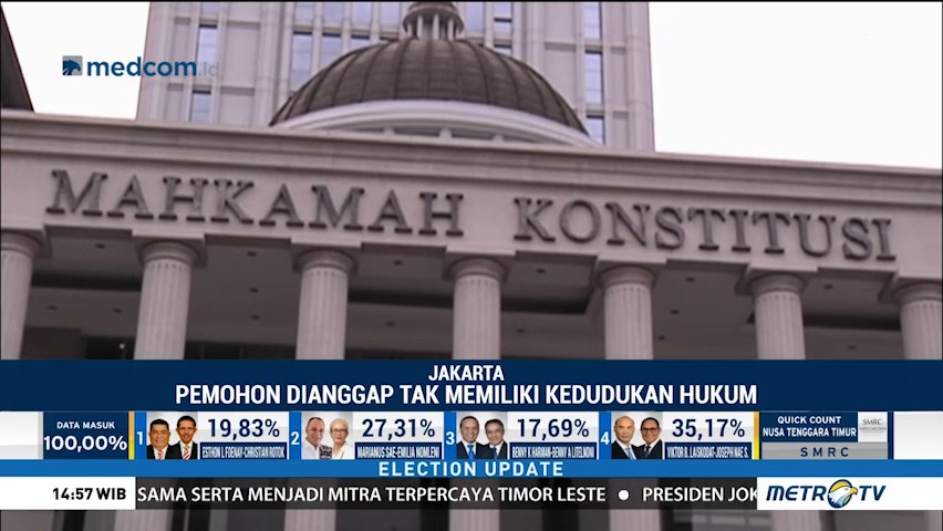 MK Tolak Gugatan Soal JK Maju Lagi Jadi Cawapres