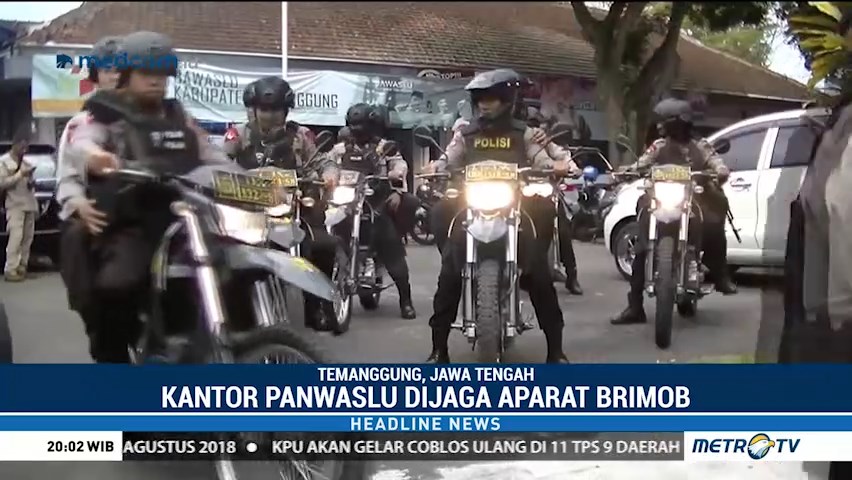 Selidiki Dugaan Politik Uang, Kantor Panwaslu di Temanggung Dijaga Ketat