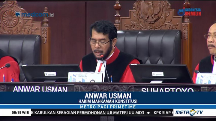 MK Batalkan Pasal Pemanggilan Paksa dan Antikritik dalam UU MD3