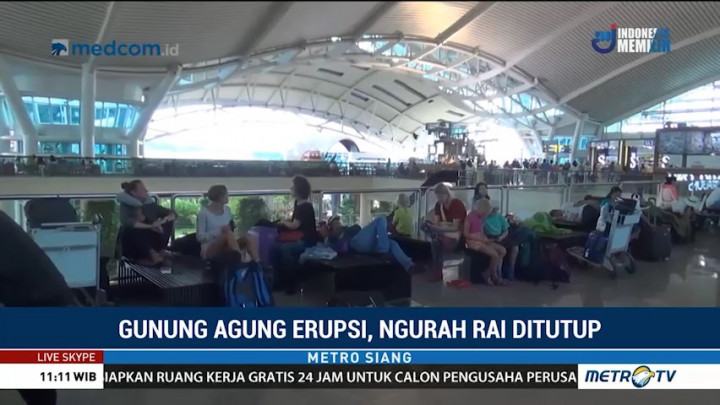 276 Penerbangan Terdampak Tutupnya Bandara Ngurah Rai