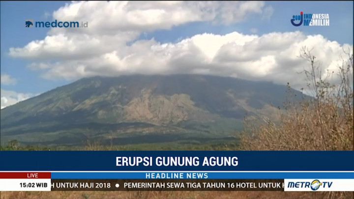 Gunung Agung Tercatat Mengalami Tiga Kali Gempa Hembusan