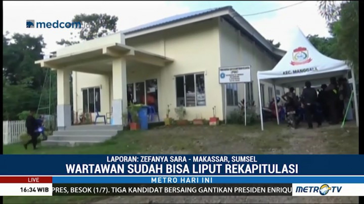 Rekapitulasi Suara Pilwalkot Makassar Sudah Bisa Diliput