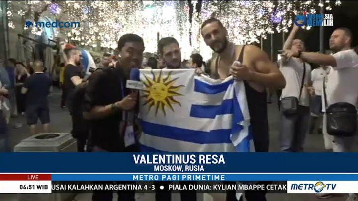 Suporter Terus Padati Pusat Kota Moskow