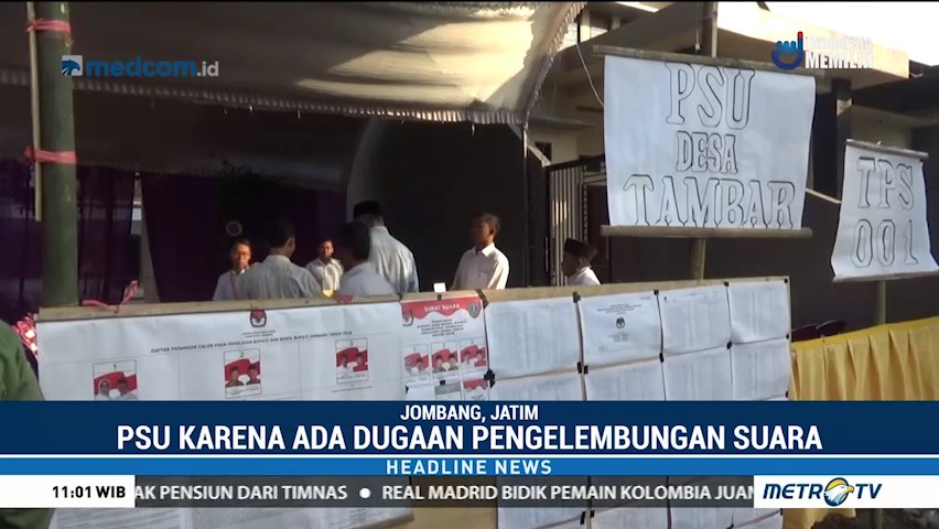 Sejumlah Daerah Laksanakan Pemungutan Suara Ulang