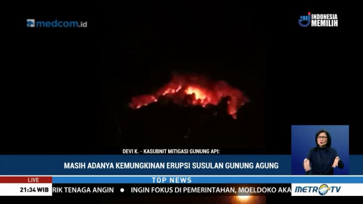 Gunung Agung Erupsi Lagi